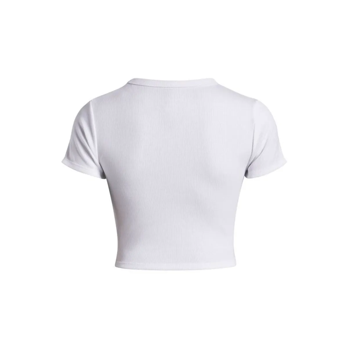 UNDER ARMOUR - Polera Manga Corta Lifestyle mujer Rival Rib Baby blanco UNDER ARMOUR