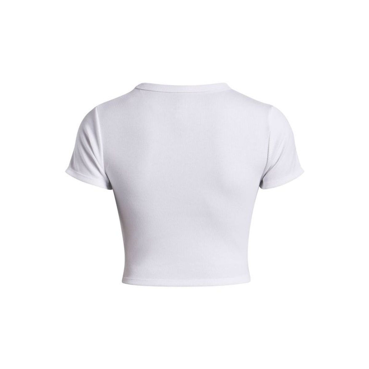 UNDER ARMOUR - Polera Manga Corta Lifestyle mujer Rival Rib Baby blanco UNDER ARMOUR