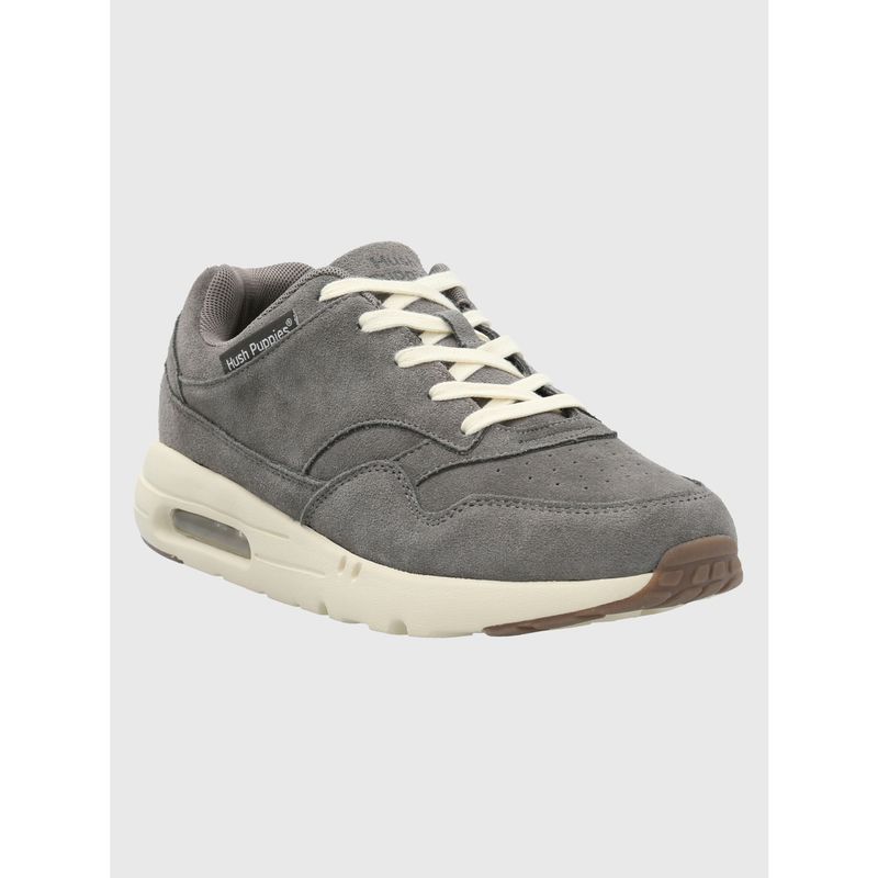 HUSH PUPPIES - Zapatilla Cuero Hombre Brandhall Gris HUSH PUPPIES