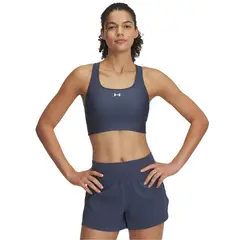 UNDER ARMOUR - Sostén Deportivo Crossback Long Mujer Gris