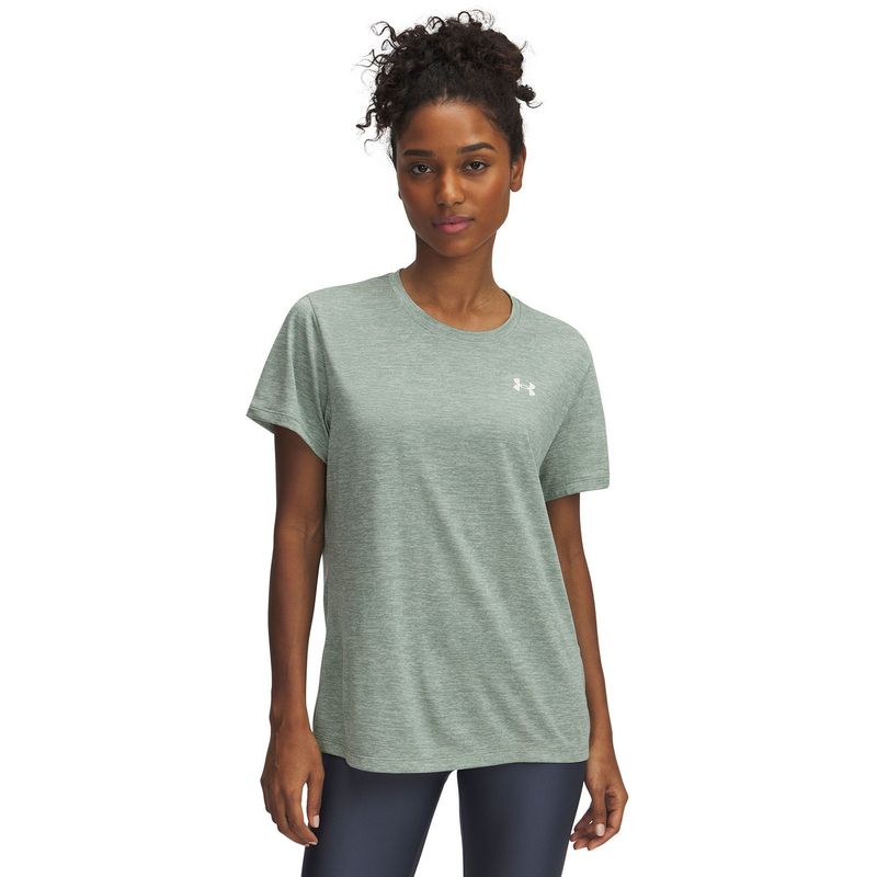 UNDER ARMOUR - Polera Manga Corta Tech Twist Mujer Verde UNDER ARMOUR