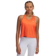 UNDER ARMOUR - Polera sin mangas tech swing naranjo mujer