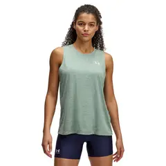 UNDER ARMOUR - Polera Sin Mangas Tech Twist Mujer Verde