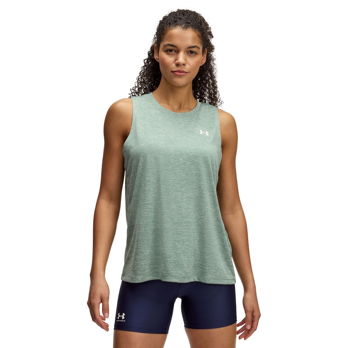 UNDER ARMOUR - Polera Sin Mangas Tech Twist Mujer Verde UNDER ARMOUR