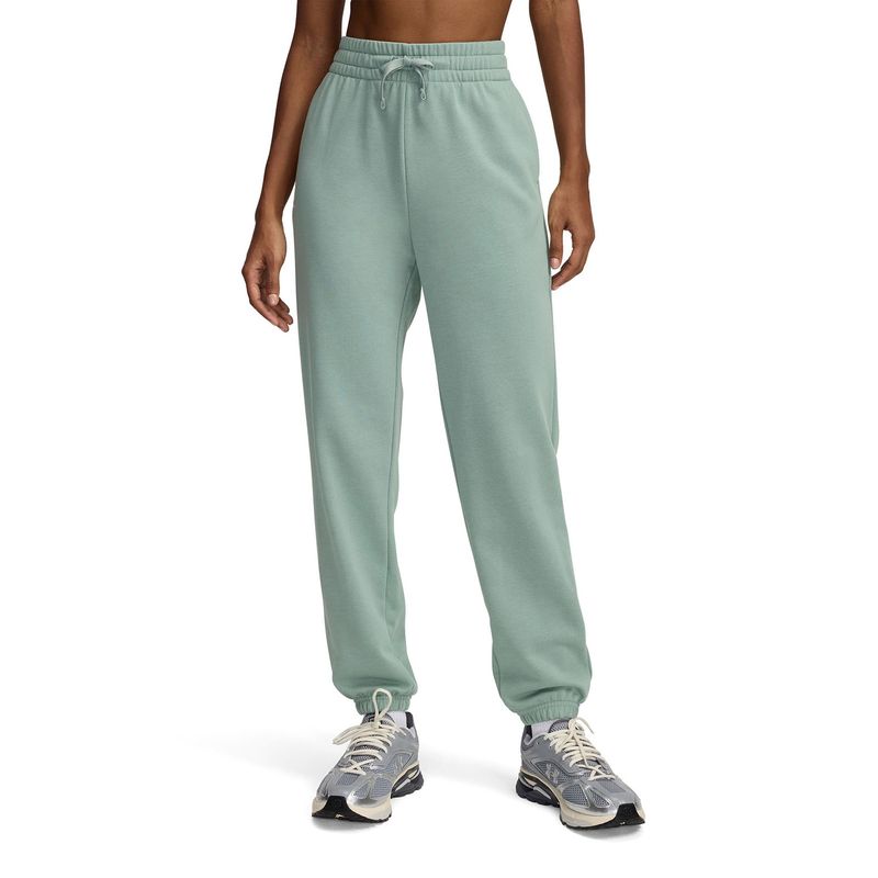 UNDER ARMOUR - Jogger UA Rival terry verde para mujer UNDER ARMOUR