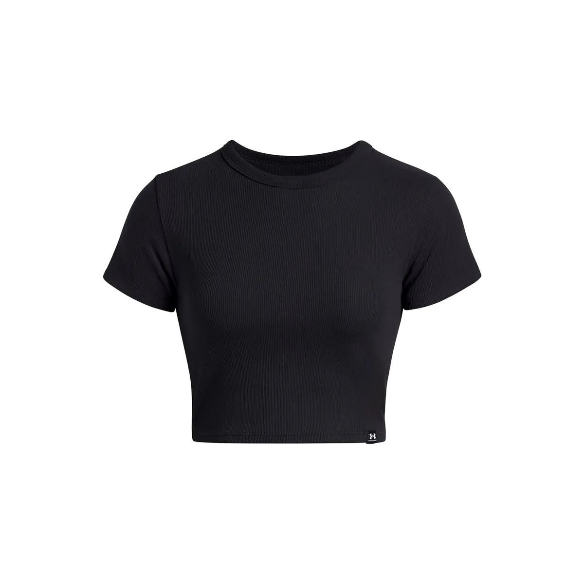 UNDER ARMOUR - Polera Manga Corta Lifestyle para mujer Rival Rib Baby negro UNDER ARMOUR