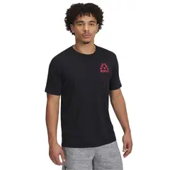 UNDER ARMOUR - Polera Manga Crta Prjct Rck Hombre Negro