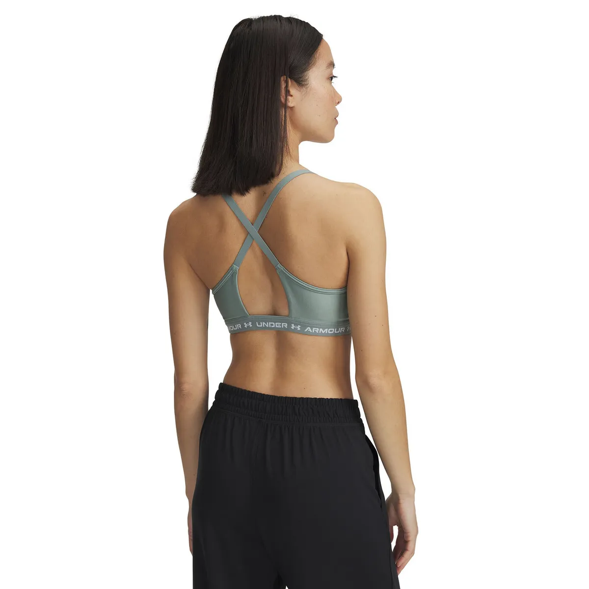 UNDER ARMOUR - Sostén Deportivo Crossback Low Mujer Verde UNDER ARMOUR