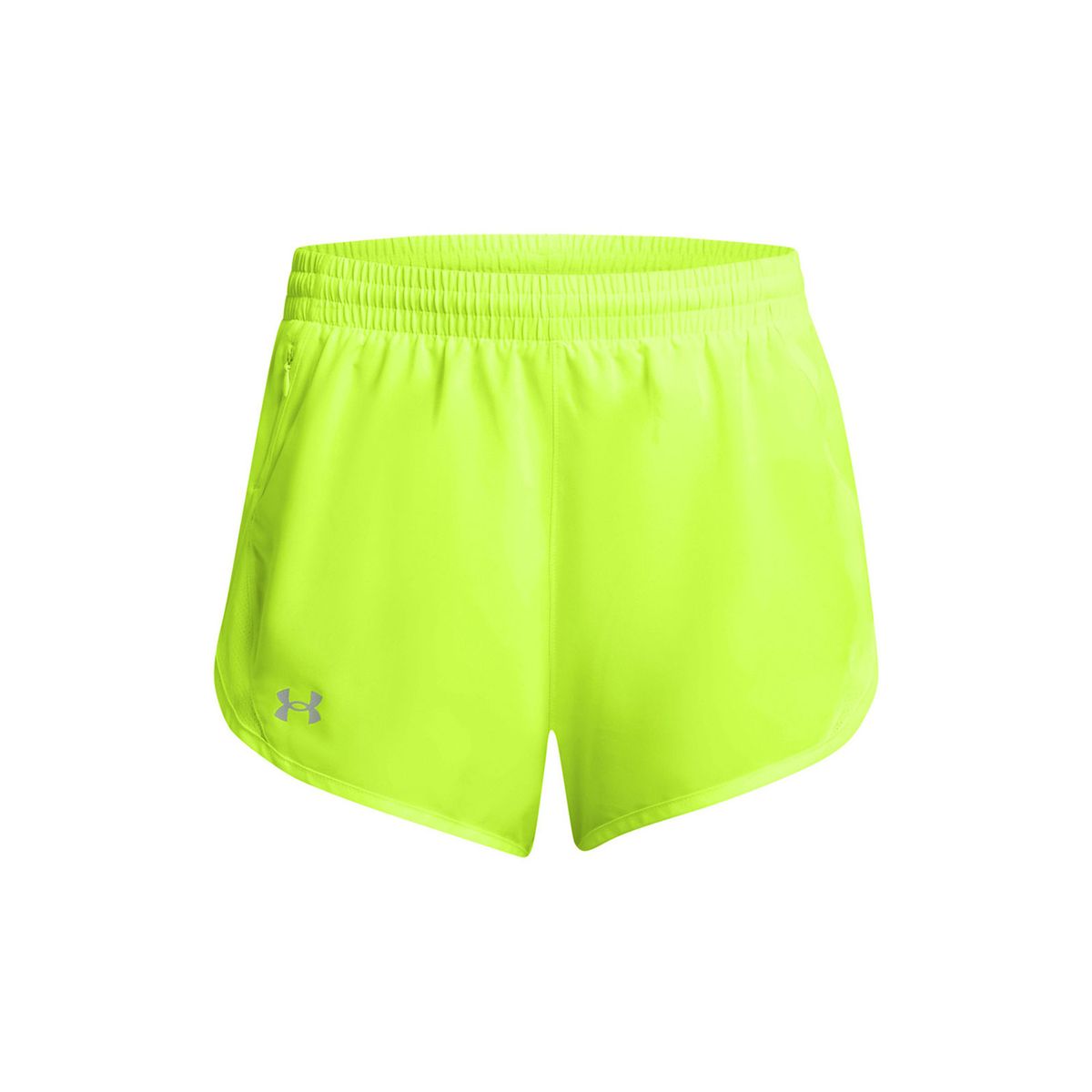 UNDER ARMOUR - Shorts UA fly-by amarillo para mujer UNDER ARMOUR