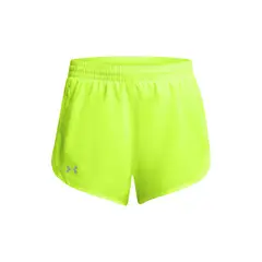 UNDER ARMOUR - Shorts UA fly-by amarillo para mujer