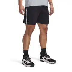 UNDER ARMOUR - Shorts Project Rock Mesh Para Hombre Negro