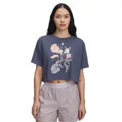 UNDER ARMOUR - Polera Manga Corta Mujer Floral Mujer Gris