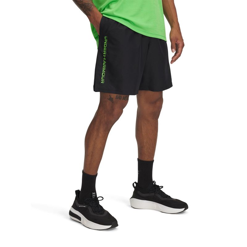 UNDER ARMOUR - Shorts Tech Woven Wordmark Hombre Negro UNDER ARMOUR