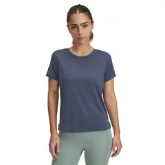 UNDER ARMOUR - Polera Manga Crta UA Launch Mujer Gris