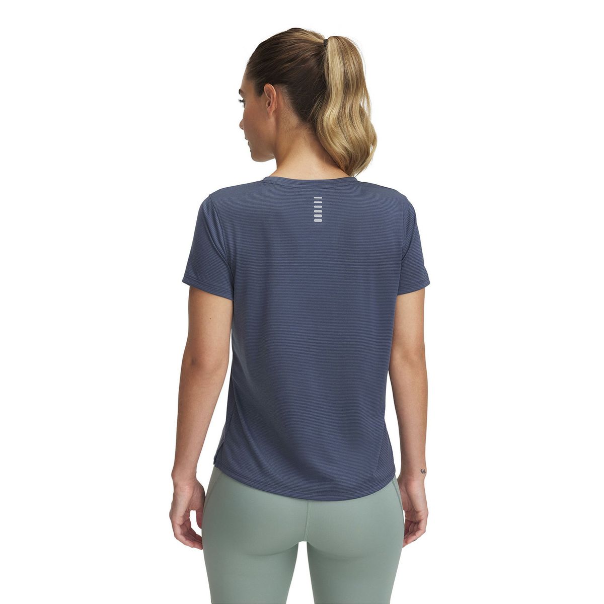 UNDER ARMOUR - Polera Manga Crta UA Launch Mujer Gris UNDER ARMOUR