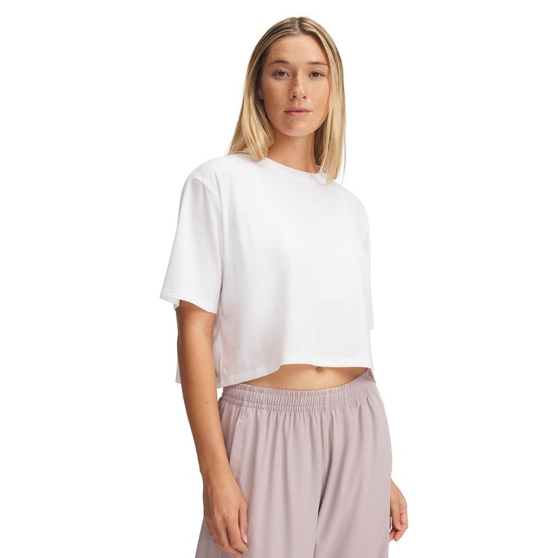 UNDER ARMOUR - Polera Manga Corta UA Rival Mujer Blanco UNDER ARMOUR