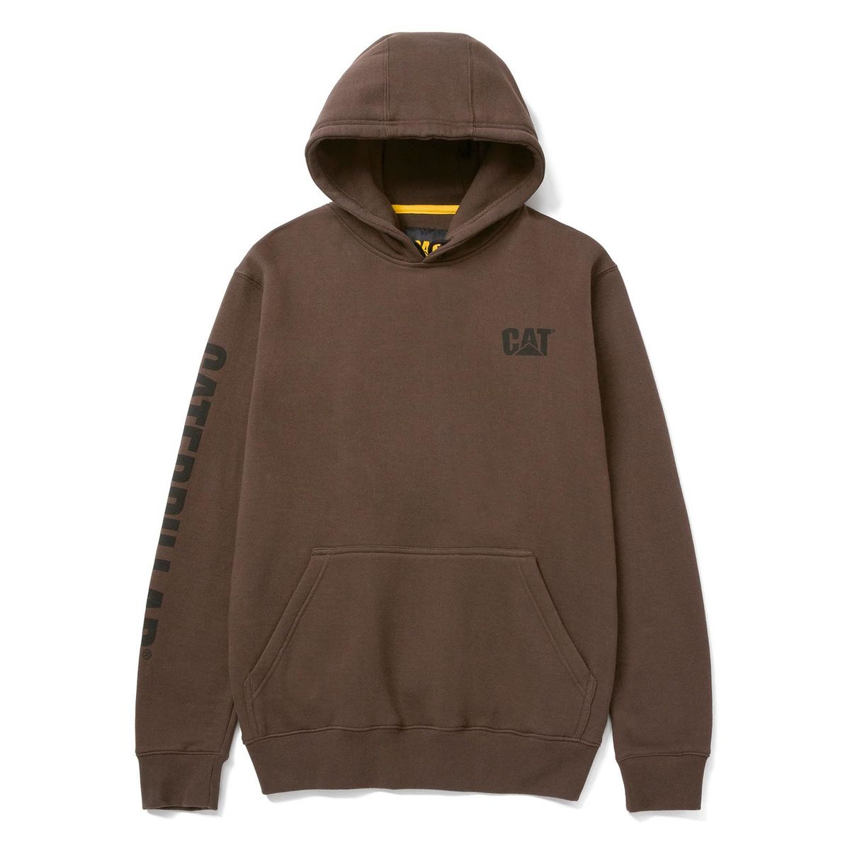 CAT - Polerón Trademark Banner Hombre Café Oscuro CAT