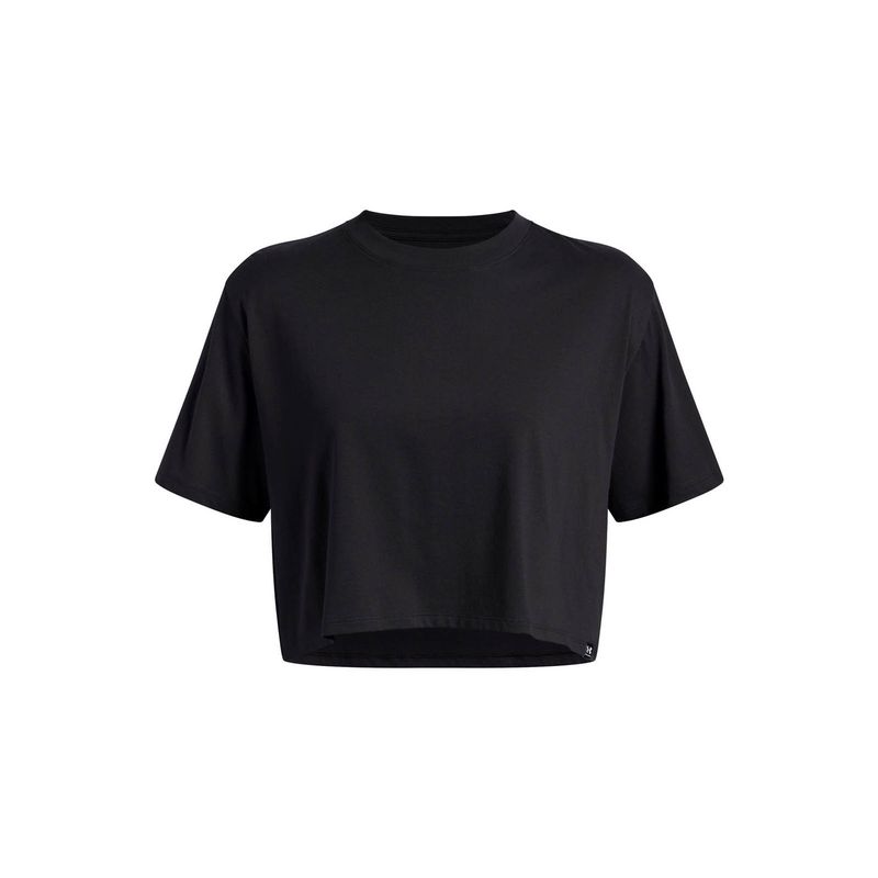 UNDER ARMOUR - Polera Manga Corta Lifestyle para mujer Rival negro UNDER ARMOUR