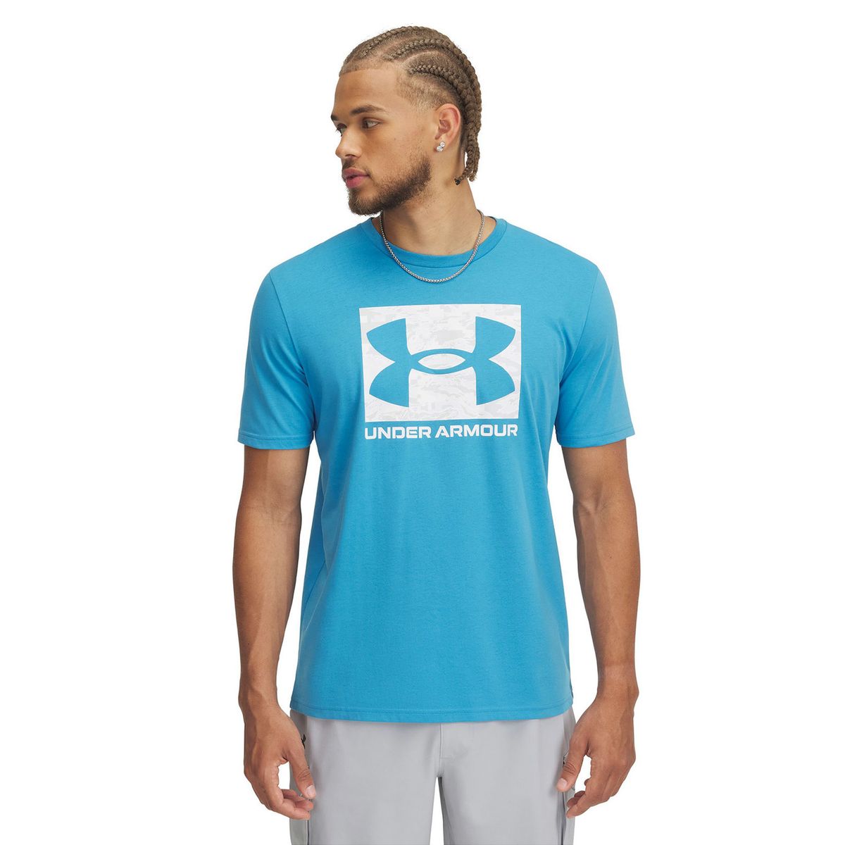 UNDER ARMOUR - Polera Manga Corta UA Camo Hombre Azul UNDER ARMOUR