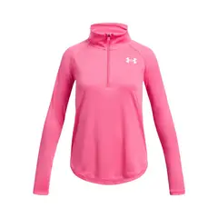 UNDER ARMOUR - Polerón UA Tech Gráfico ½ Cierre Rosa