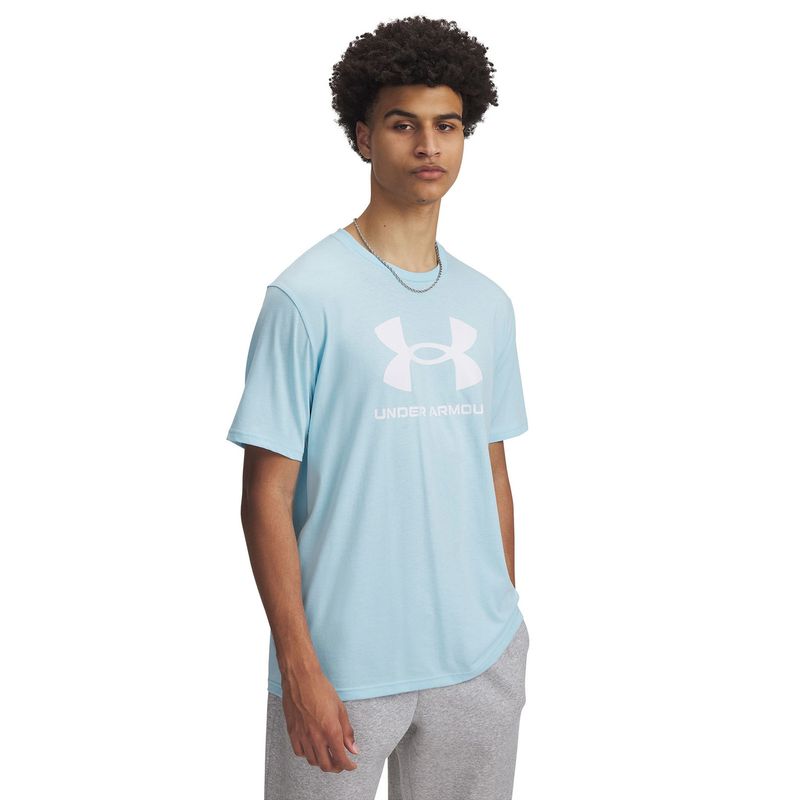 UNDER ARMOUR - Polera Manga Corta UA Logo Hombre Azul UNDER ARMOUR