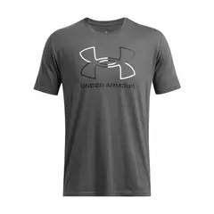 UNDER ARMOUR - Polera Manga Corta Foundation Hombre Gris