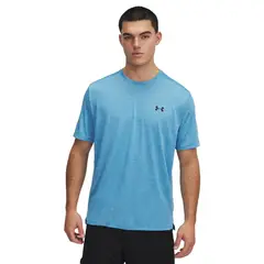 UNDER ARMOUR - Polera Manga Corta Tech Vent Hombre Azul Underarmour