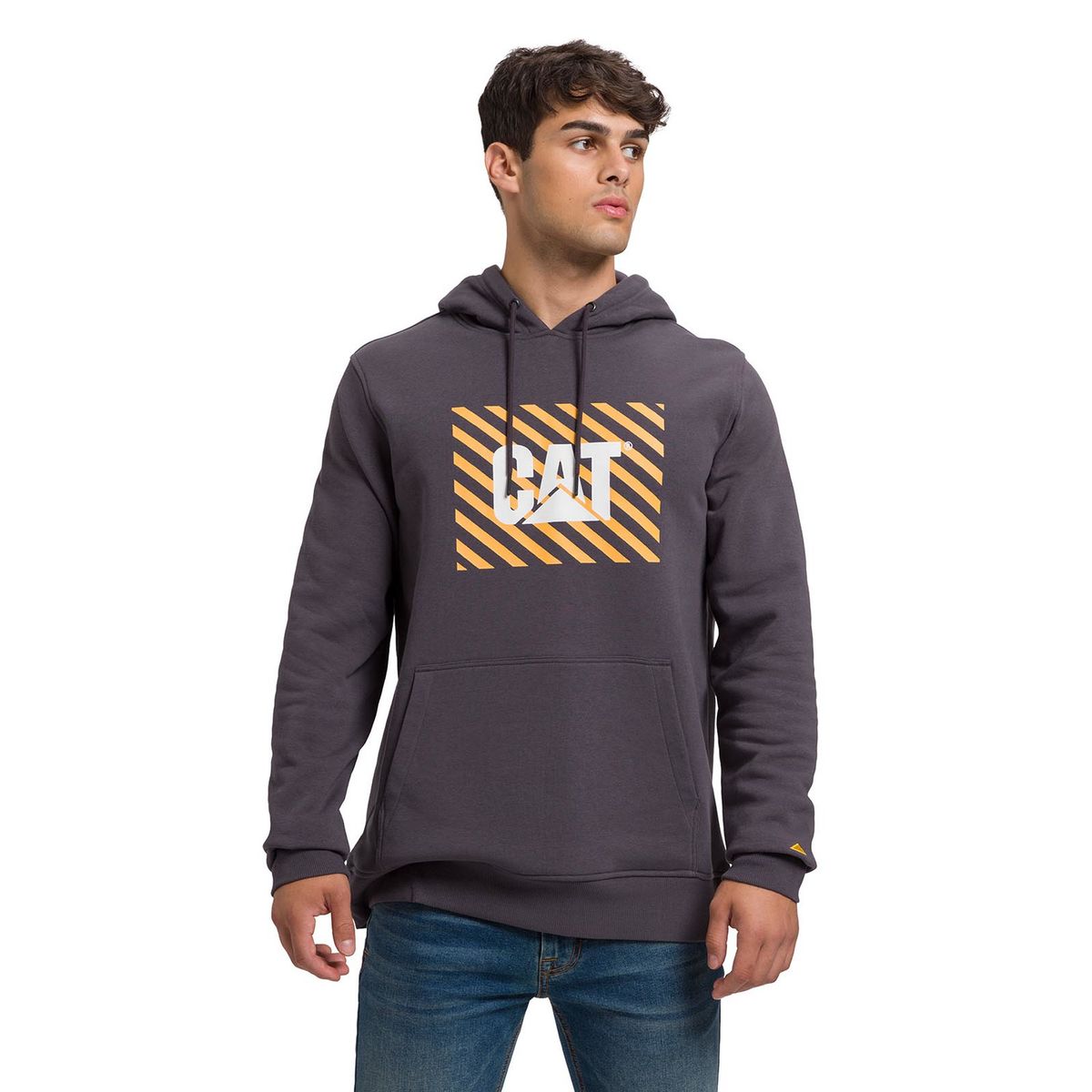 CAT - Polerón Graphic Pullover Hombre Gris Oscuro CAT