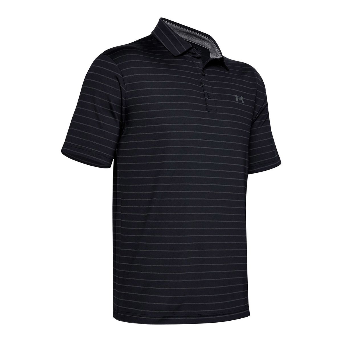 UNDER ARMOUR - Polo Manga Corta UA Playoff Hombre Negro UNDER ARMOUR