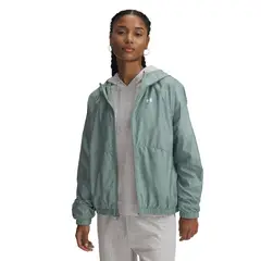 UNDER ARMOUR - Cortaviento Rival Sport Wndbrk Verde Mujer