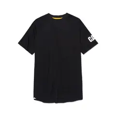 CAT - Polera M/Corta Lightweight Cooling Crw Hombre Negra