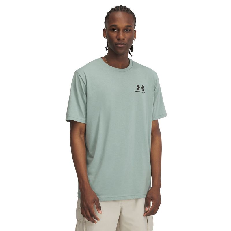 UNDER ARMOUR - Polera Manga Corta Leftchest Hombre Verde UNDER ARMOUR