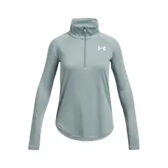 UNDER ARMOUR - Polerón UA Tech Gráfico ½ Cierre Verde