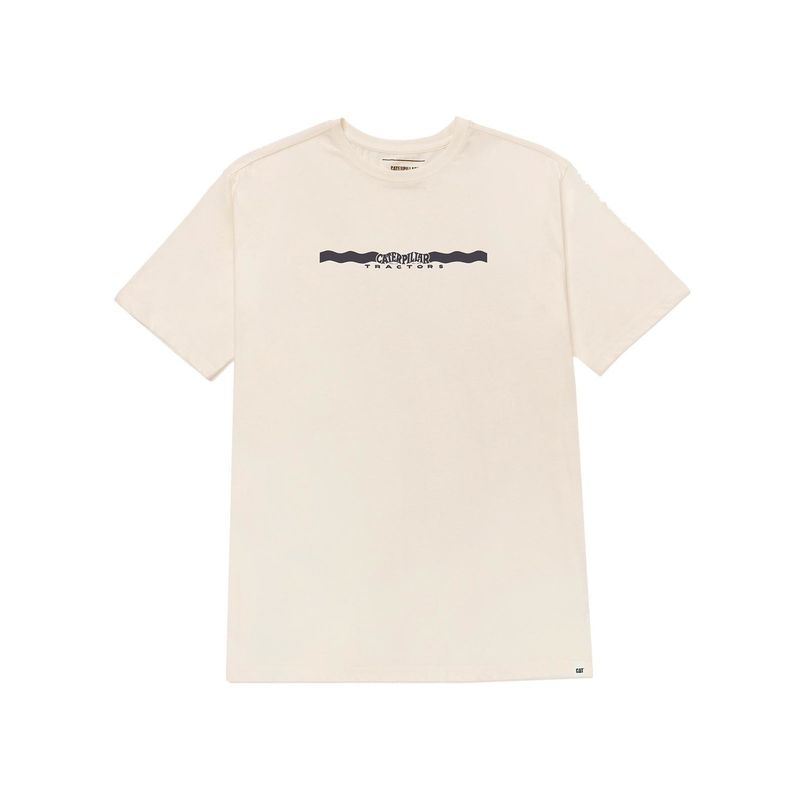 CAT - Polera Casual Projects Graphic 5 Hombre Blanco CAT