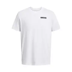 UNDER ARMOUR - Polera Manga Corta Label Hombre Blanco