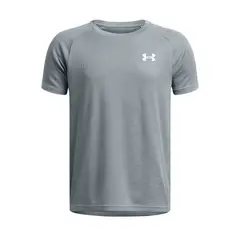 UNDER ARMOUR - Polera Manga Corta UA Tech Niños Azul Underarmour