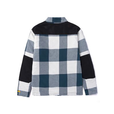 Imagen 2 del producto Chaqueta Flannel Snap Front Hombre Azul Petróleo