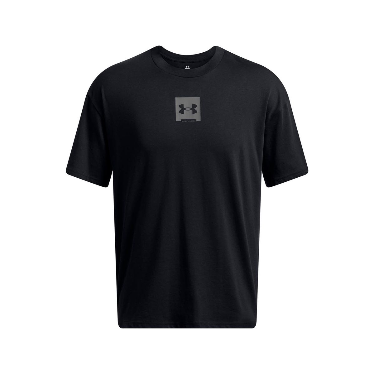 UNDER ARMOUR - Polera Manga Corta Lifestyle hombre HW Oversized negro UNDER ARMOUR