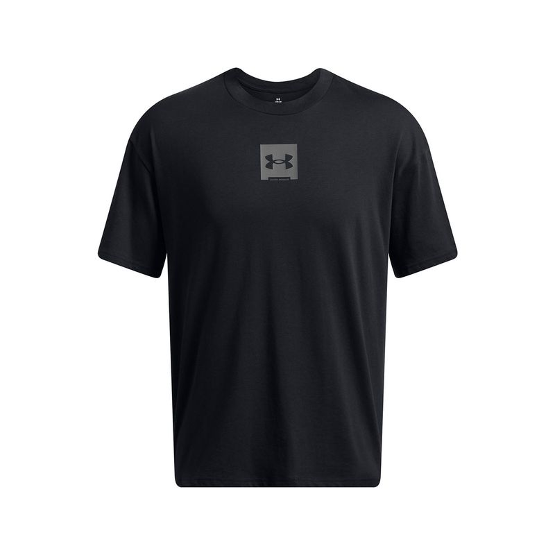 UNDER ARMOUR - Polera Manga Corta Oversized Hombre Negro UNDER ARMOUR