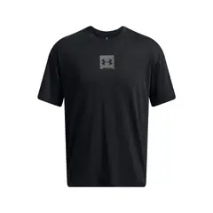 UNDER ARMOUR - Polera Manga Corta Oversized Hombre Negro