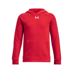 UNDER ARMOUR - Polerón UA Rival fleece rojo para niños