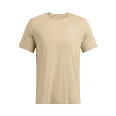 UNDER ARMOUR - Polera Manga Corta Leftchest Hombre Café