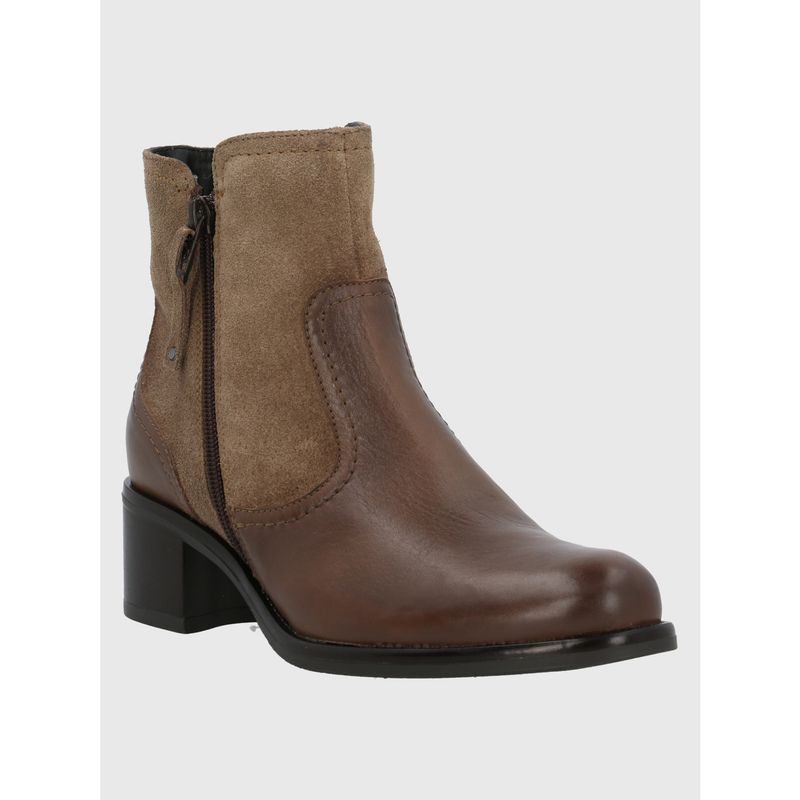 HUSH PUPPIES - Botín Cuero Mujer Ellee Taupe HUSH PUPPIES