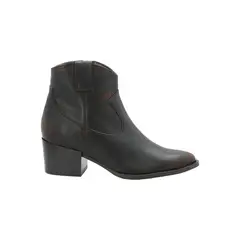 ROCKFORD - Botín Cuero Mujer Biella Café Oscuro