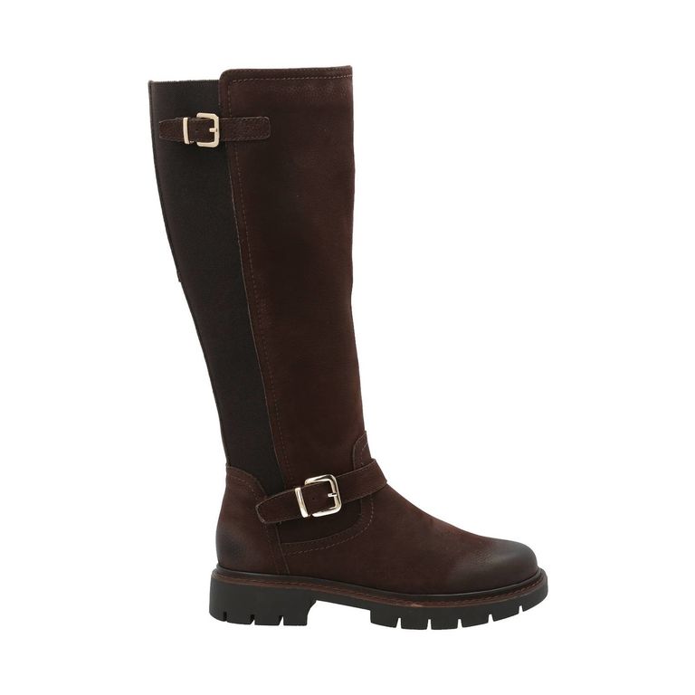 Bota Cuero Mujer Landd Chocolate