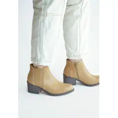 GIANI DAFIRENZE - Botines Mujer De Cuero Pinda C12 Camel