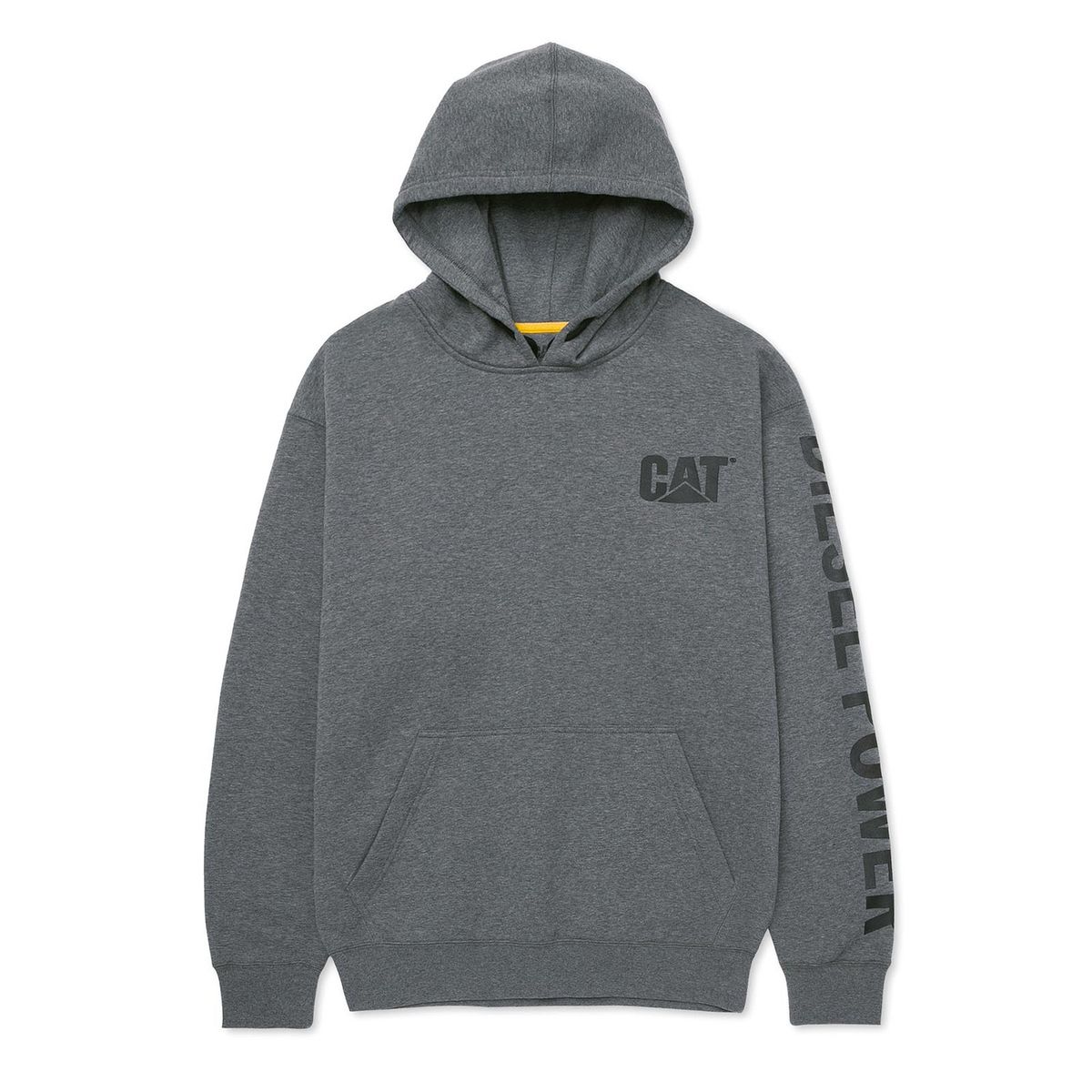 CAT - Polerón Hombre Diesel Power Pullover Hoodie Gris CAT