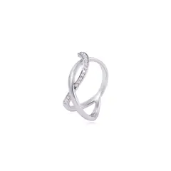 JB JOYAS BARON - Anillo Compromiso de Oro de 18kt Nudo 10 puntos de diamante