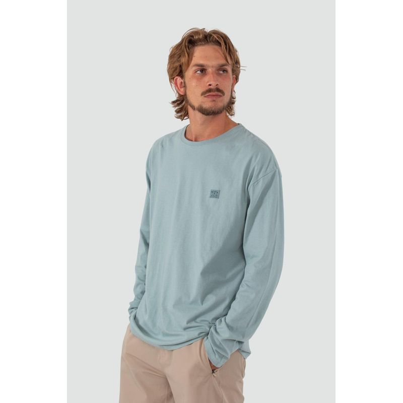 KAYA UNITE - Polera Hombre Manga Larga Daily Soft Verde