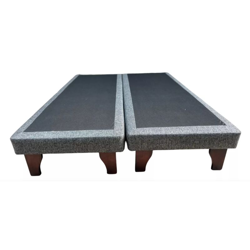 DULCES SUEÑOS - Base Europea Premium Super King  Espuma  Patas Rosen  GRIS OSCURO